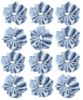 Pack of 12 Classic Scrunchies Set | Hair Bands for Women Stylish | Hair Care Gift items for Women | Suitable for All Hair Types |Fabric-Satin Silk| Color-Grey