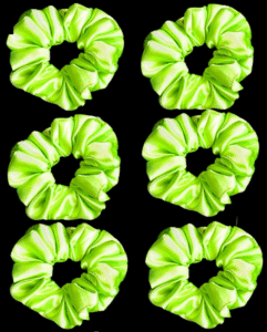 Pack of 6-Luxury Scrunchies for Women-Girls-Teenage|Hair Bands for Woman Stylish | Hair Care Gift items|Suitable for All Hair Types |Fabric-Satin Silk| Size:Large | Color-Bista Green