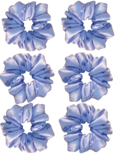 Pack of 6-Luxury Scrunchies for Women-Girls-Teenage|Hair Bands for Woman Stylish | Hair Care Gift items|Suitable for All Hair Types |Fabric-Satin Silk| Size:Large | Color-Pale Lavender